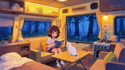 房车过鬼狱森林念咒少女