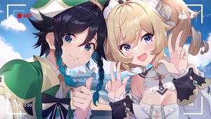 自拍的少女