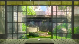 夏日日式庭院