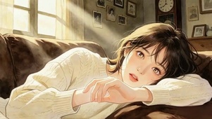 午间沙发少女