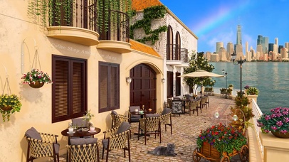 纽约风景咖啡厅