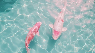 碧水与锦鲤