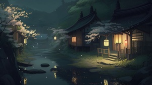 古风壁纸 夜景