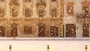 城市雪景