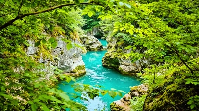 护眼山间小河4K