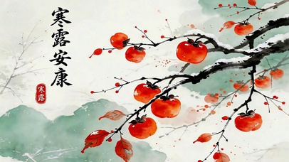 寒露 柿柿如意