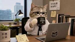 职场打工猫咪