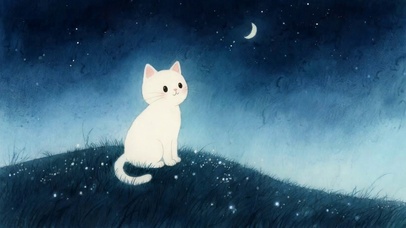 星空下猫咪