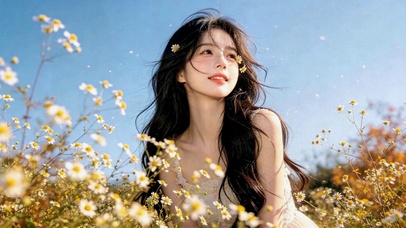 花海微风少女