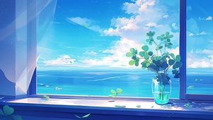 窗边幸运草