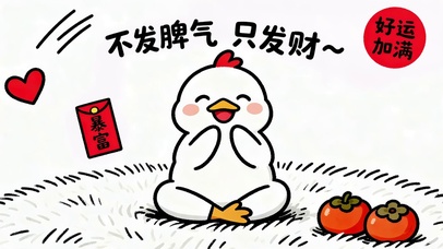 不发脾气 只发财