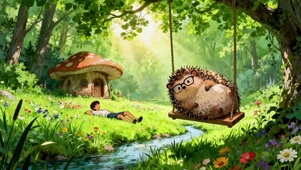 自由自在的小刺猬