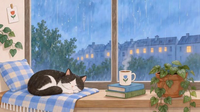 静听雨声的猫