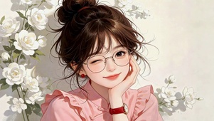 春日眼镜少女
