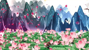 桃花 流水