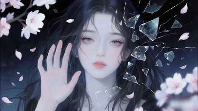 碎裂风花雪月后的少女