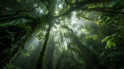 绿色护眼热带雨林