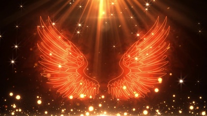 浪漫大气动态火焰光效翅膀粒子