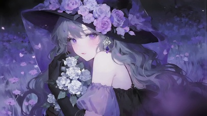 夜色紫罗兰少女