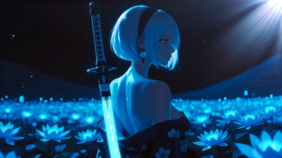 蓝夜莲华