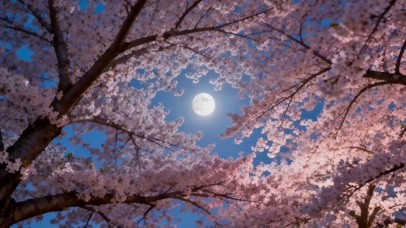 月光樱花