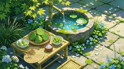 夏日小院莲蓬