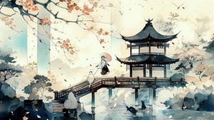 动漫场景AI壁纸