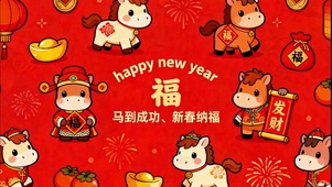 福到啦 马到成功