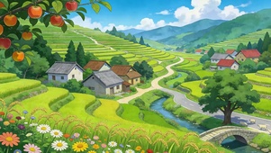 白云花草树木