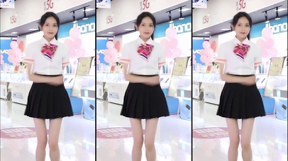 联通小姐姐的漂亮舞姿