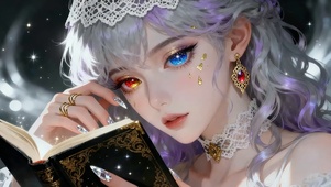 4K 星册幻眸少女（动态静音）