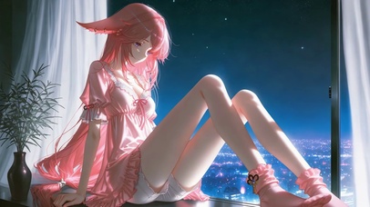 夜色里的温柔神子