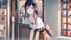 清纯购物少女
