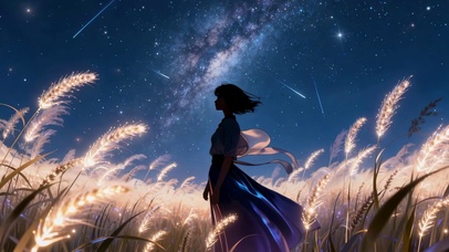 少女与银河的浪漫私约风景