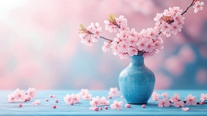 青瓷插花