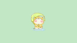调皮呆哥-躲雨