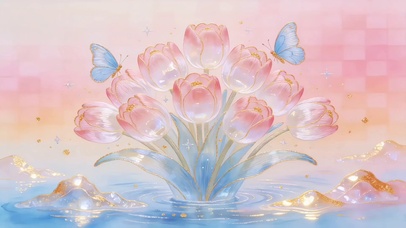 郁金浮澜蓝蝶栖香