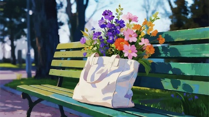 风中摇摆的小花