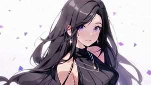 黑裳少女