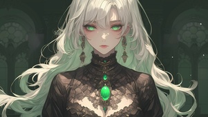 白发动漫少女