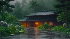 森山雨天山庄木屋