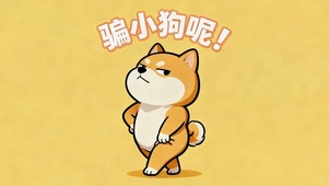 骗小狗呢