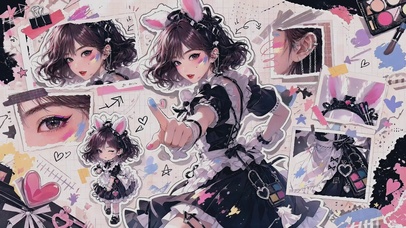 碎片甜酷少女
