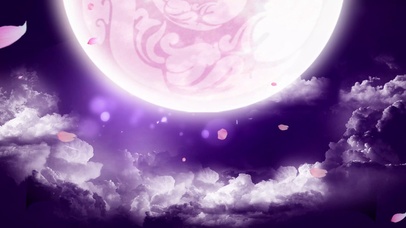 唯美梦幻紫色月亮玫瑰