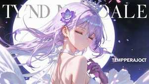 紫发梦幻二次元美少女遐蝶
