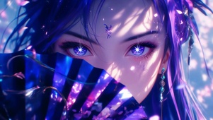 星瞳紫扇 深蓝织梦