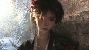 雪日思念少女