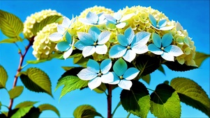 清新护眼绣球花