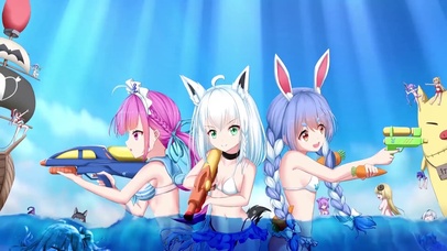 夏季海滩嬉水