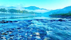 治愈小河流水4K